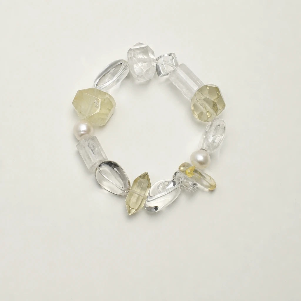 Green Fluorite & Pearl Bracelet