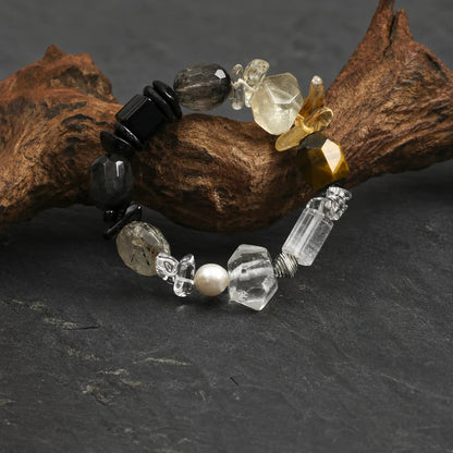 Smoky Citrine & Pearl Bracelet