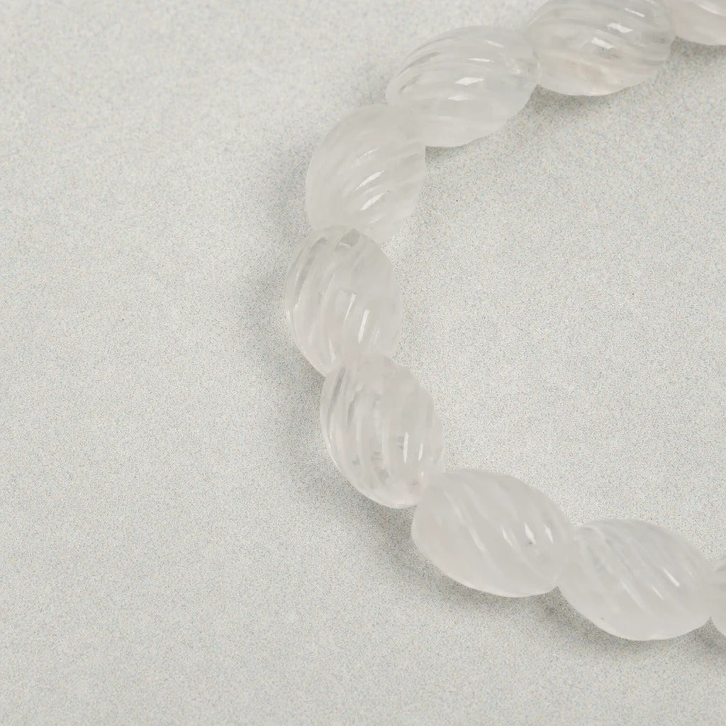 Clear Quartz & Pearl Intention Bracelet