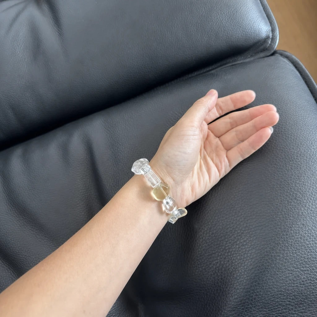 Green Fluorite & Pearl Bracelet