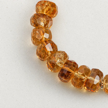 Citrine & Crushed Silver Pearl Bracelet