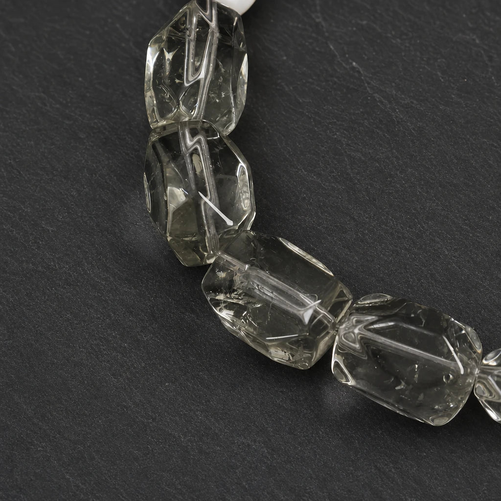 Green Crystal & Crushed Ice Pearl Bracelet