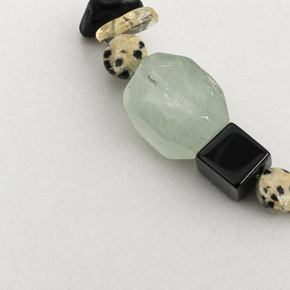 Multi-Stone & Large Baroque Pearl Statement Bracelet