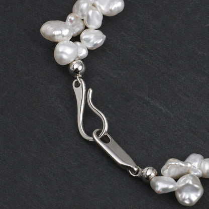 Amethyst & Petal Baroque Pearl Bracelet