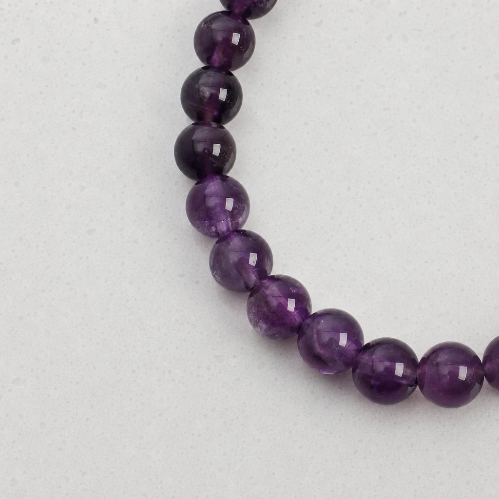 Citrine, White Crystal Spike & Amethyst Pearl Bracelet